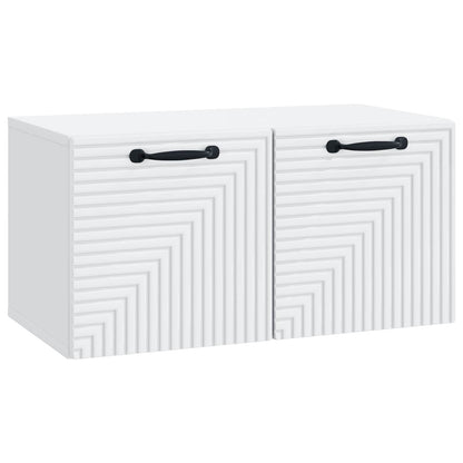 vidaXL Wall-Mounted TV Cabinet White 59.5 x 31 x 30 cm Engineered Wood