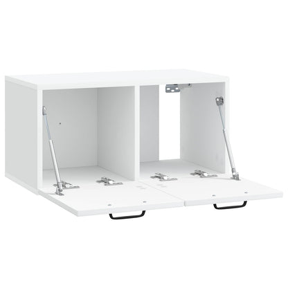 vidaXL Wall-Mounted TV Cabinet White 59.5 x 31 x 30 cm Engineered Wood