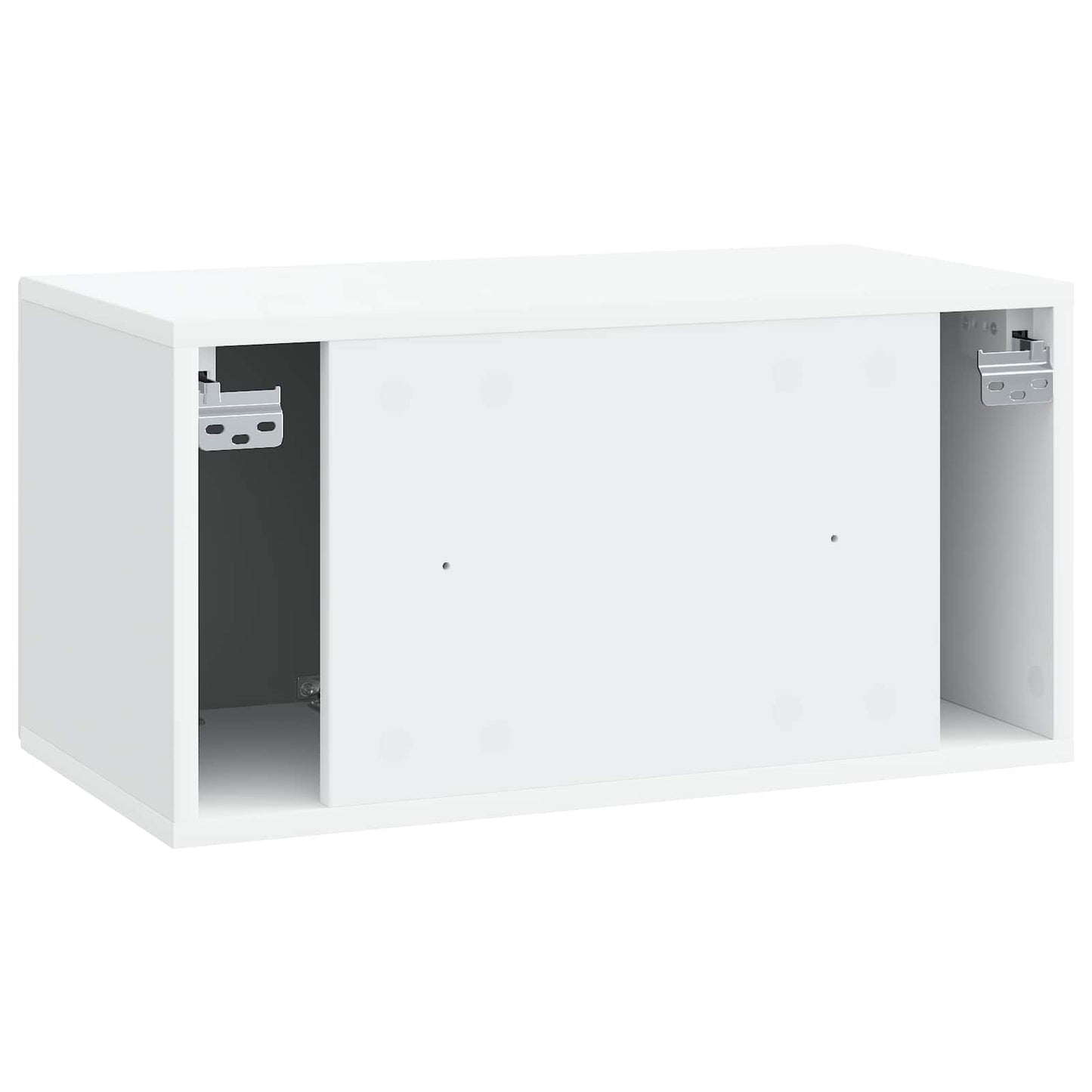 vidaXL Wall-Mounted TV Cabinet White 59.5 x 31 x 30 cm Engineered Wood