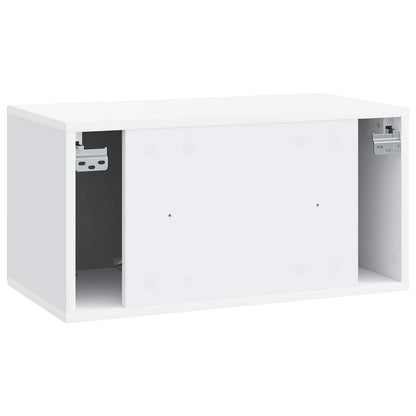 vidaXL Wall-Mounted TV Cabinet White 59.5 x 31 x 30 cm Engineered Wood