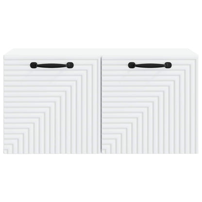 vidaXL Wall-Mounted TV Cabinet White 59.5 x 31 x 30 cm Engineered Wood