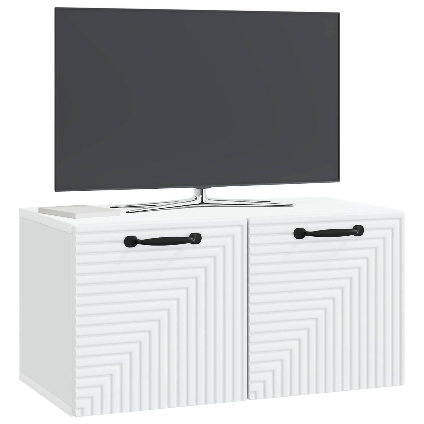 vidaXL Wall-Mounted TV Cabinet White 59.5 x 31 x 30 cm Engineered Wood