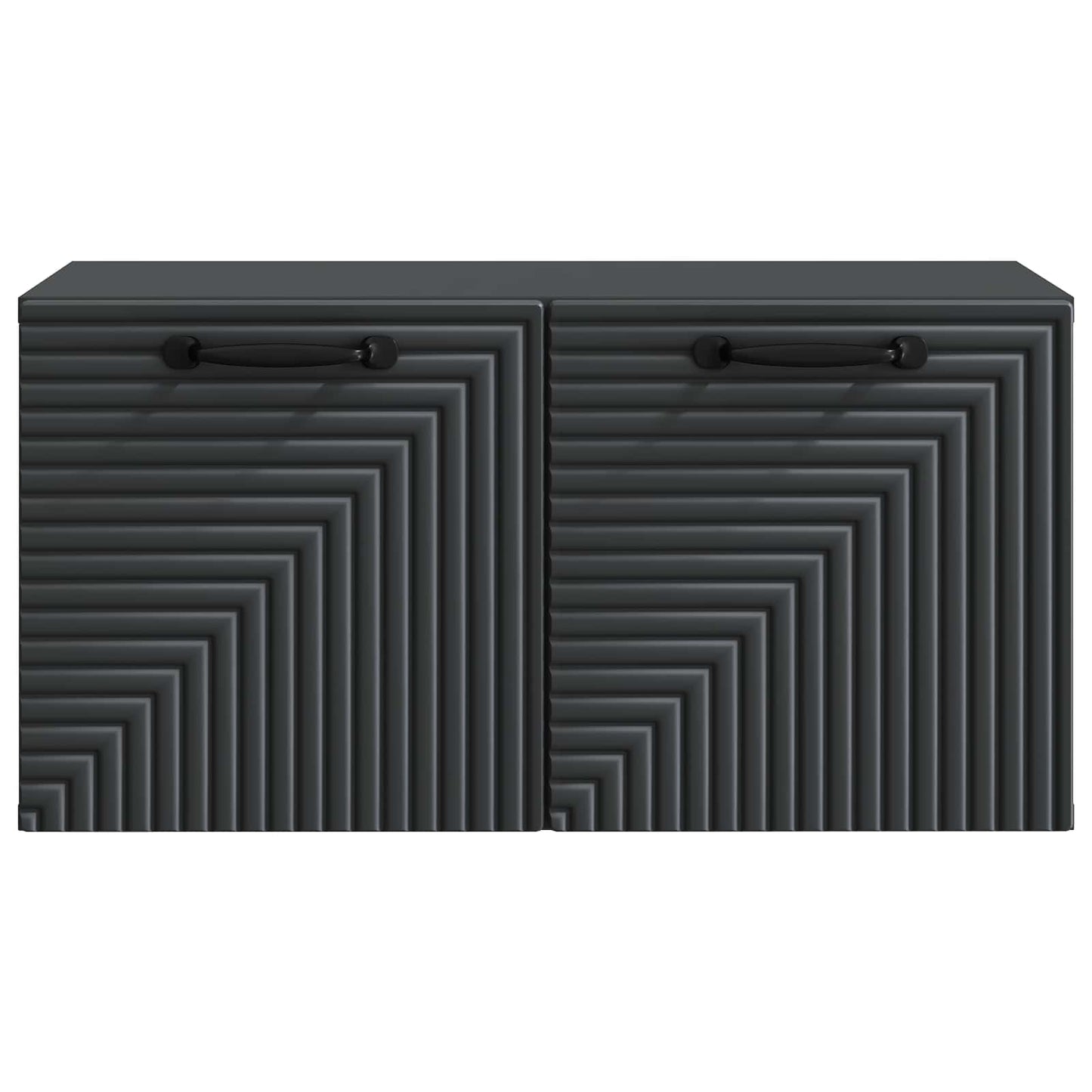 vidaXL Wall-Mounted TV Cabinet Black 59.5 x 31 x 30 cm Engineered Wood