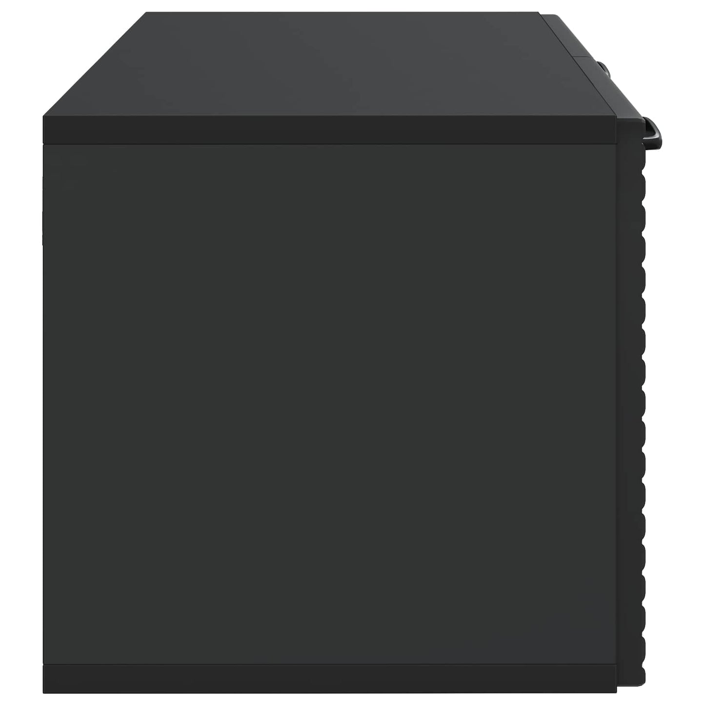 vidaXL Wall-Mounted TV Cabinet Black 59.5 x 31 x 30 cm Engineered Wood