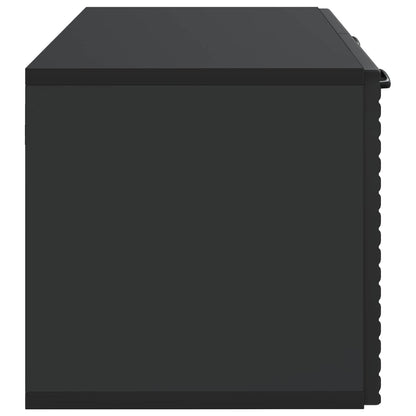 vidaXL Wall-Mounted TV Cabinet Black 59.5 x 31 x 30 cm Engineered Wood