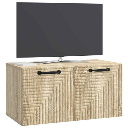 vidaXL Wall-Mounted TV Cabinet Sonoma Oak 59.5 x 31 x 30 cm