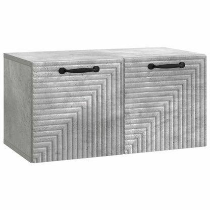 vidaXL Wall-Mounted TV Cabinet Concrete Grey 59.5 x 31 x 30 cm