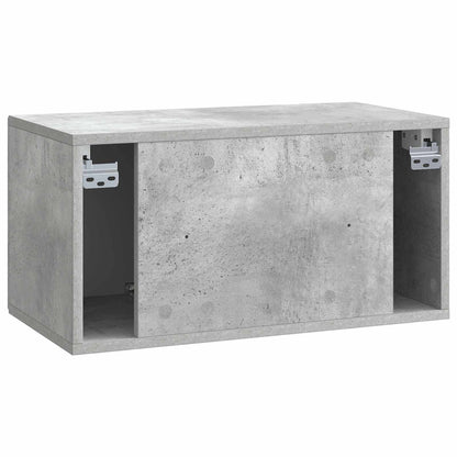 vidaXL Wall-Mounted TV Cabinet Concrete Grey 59.5 x 31 x 30 cm