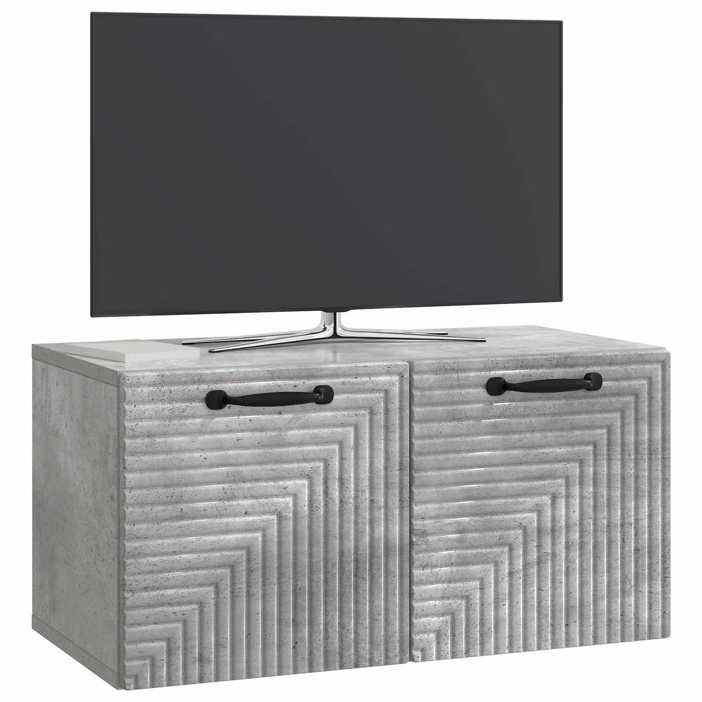 vidaXL Wall-Mounted TV Cabinet Concrete Grey 59.5 x 31 x 30 cm