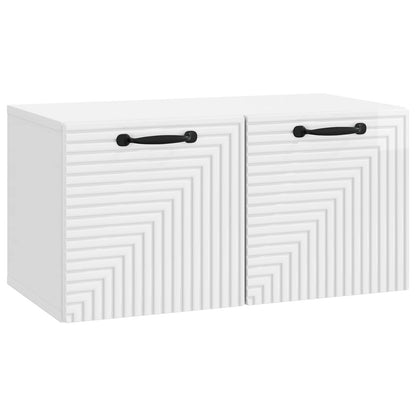 vidaXL Wall-Mounted TV Cabinet High Gloss White 59.5 x 31 x 30 cm