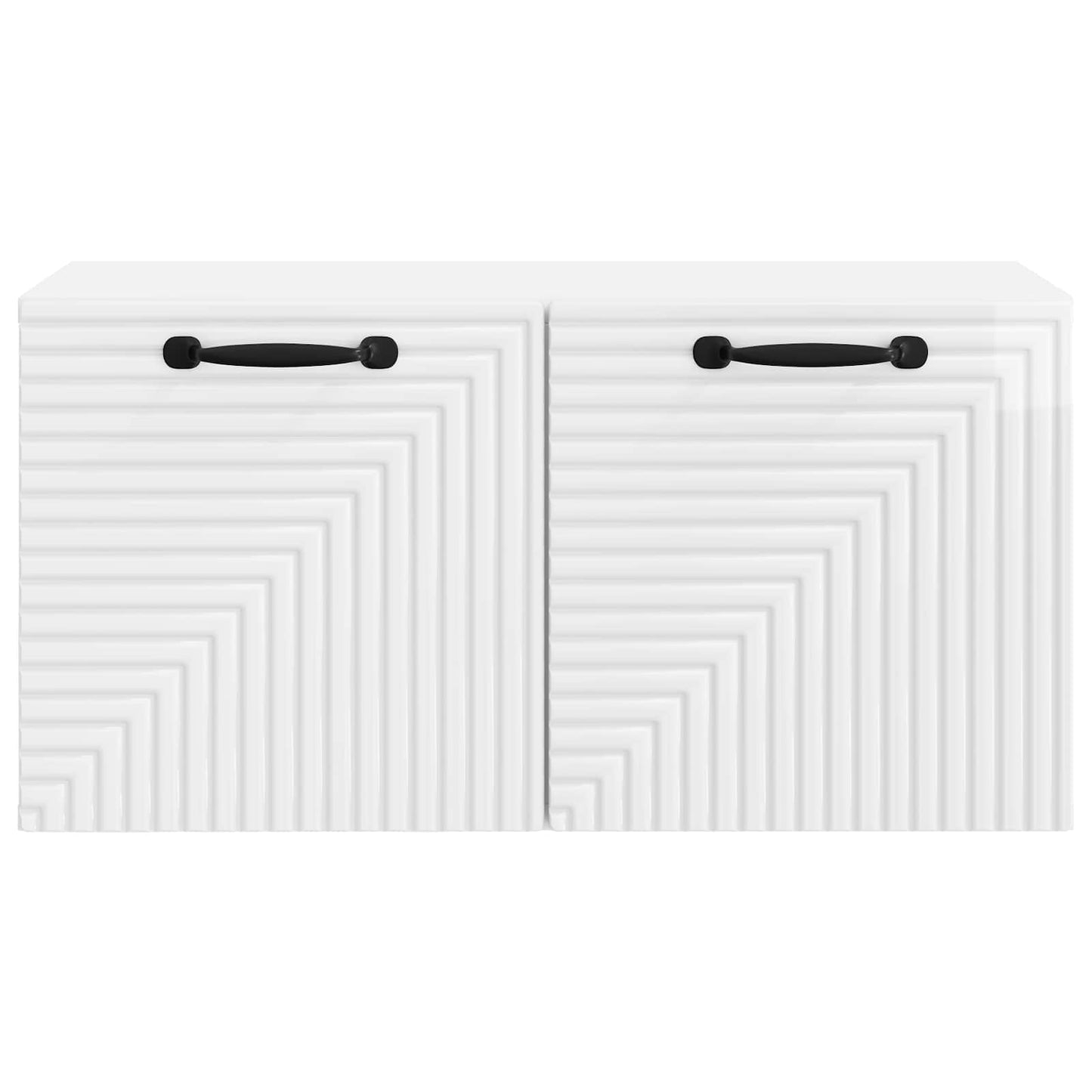 vidaXL Wall-Mounted TV Cabinet High Gloss White 59.5 x 31 x 30 cm