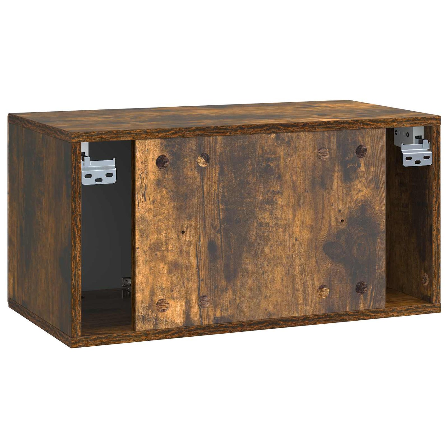 vidaXL Wall-Mounted TV Cabinet Smoked Oak 59.5 x 31 x 30 cm
