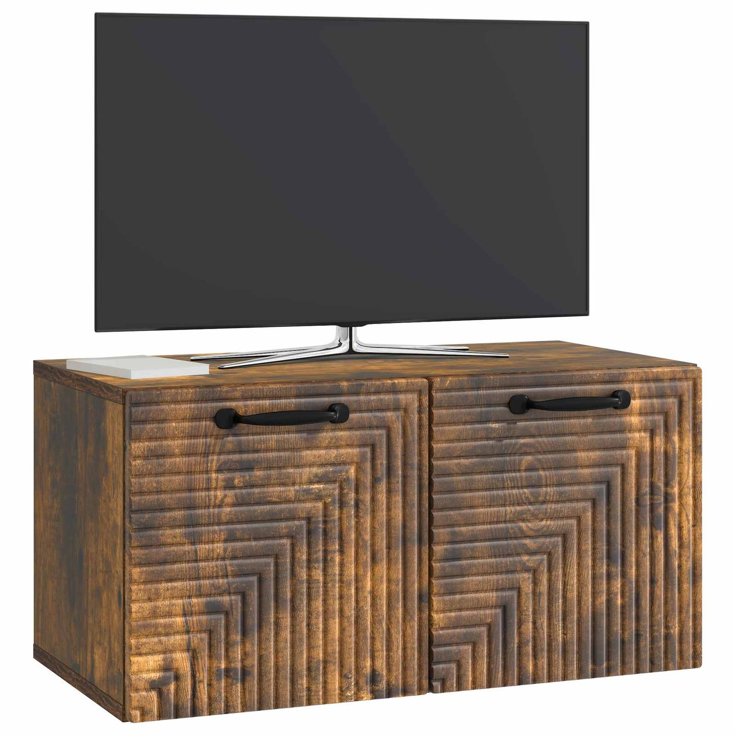 vidaXL Wall-Mounted TV Cabinet Smoked Oak 59.5 x 31 x 30 cm