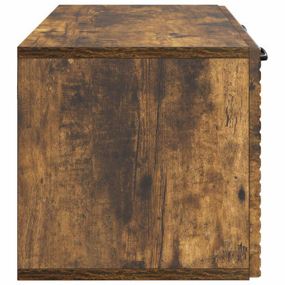 vidaXL Wall-Mounted TV Cabinet Smoked Oak 59.5 x 31 x 30 cm