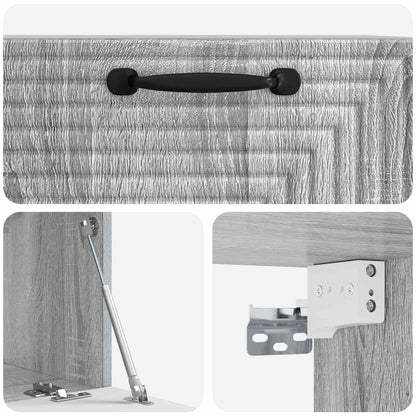 vidaXL Wall-Mounted TV Cabinet Grey Sonoma 59.5 x 31 x 30 cm