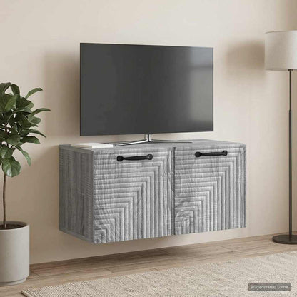 vidaXL Wall-Mounted TV Cabinet Grey Sonoma 59.5 x 31 x 30 cm