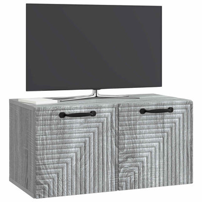 vidaXL Wall-Mounted TV Cabinet Grey Sonoma 59.5 x 31 x 30 cm