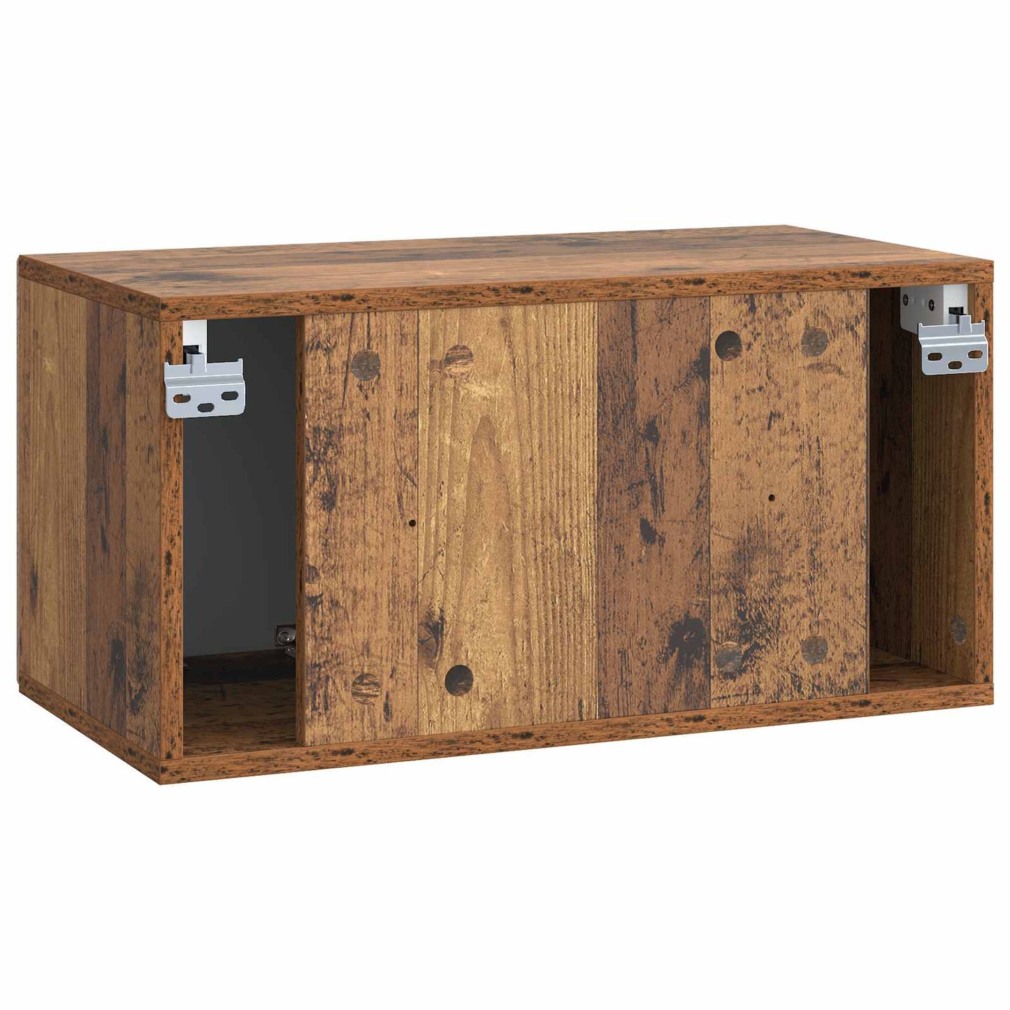 vidaXL Wall-Mounted TV Cabinet Wall-mounted Old Wood 59.5 x 31 x 30 cm