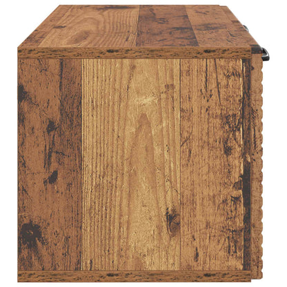 vidaXL Wall-Mounted TV Cabinet Wall-mounted Old Wood 59.5 x 31 x 30 cm