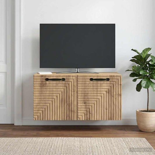 vidaXL Wall-Mounted TV Cabinet 59.5 x 31 x 30 cm Artisan Oak