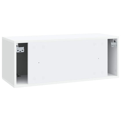 vidaXL Wall-Mounted TV Cabinet White 78.5 x 31 x 30 cm Engineered Wood