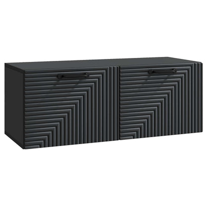 vidaXL Wall-Mounted TV Cabinet Black 78.5 x 31 x 30 cm Engineered Wood