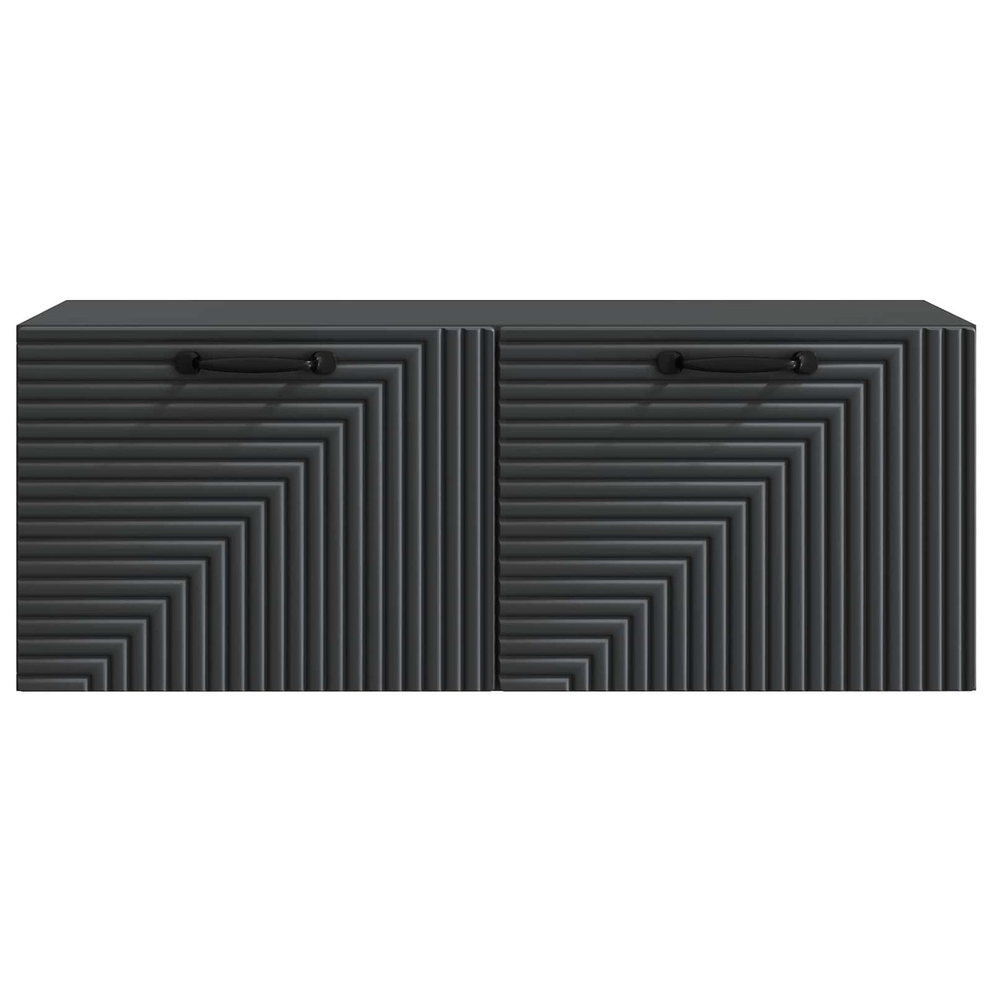vidaXL Wall-Mounted TV Cabinet Black 78.5 x 31 x 30 cm Engineered Wood