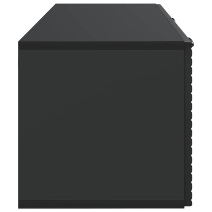 vidaXL Wall-Mounted TV Cabinet Black 78.5 x 31 x 30 cm Engineered Wood