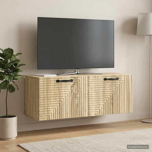 vidaXL Wall-Mounted TV Cabinet Sonoma Oak 78.5 x 31 x 30 cm