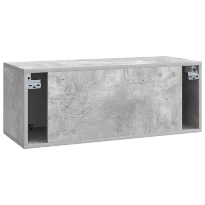 vidaXL Wall-Mounted TV Cabinet Concrete Grey 78.5 x 31 x 30 cm