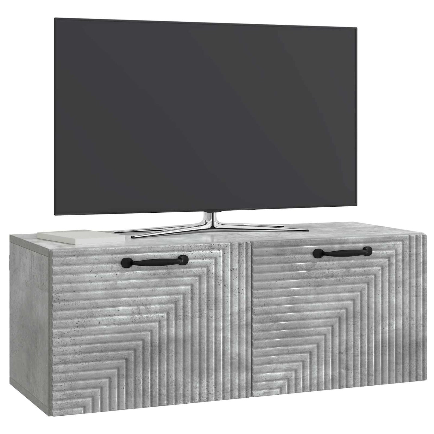 vidaXL Wall-Mounted TV Cabinet Concrete Grey 78.5 x 31 x 30 cm