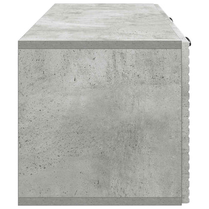 vidaXL Wall-Mounted TV Cabinet Concrete Grey 78.5 x 31 x 30 cm