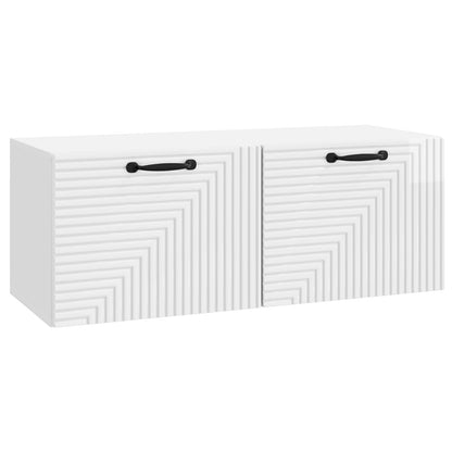 vidaXL Wall-Mounted TV Cabinet High Gloss White 78.5 x 31 x 30 cm