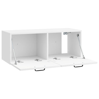 vidaXL Wall-Mounted TV Cabinet High Gloss White 78.5 x 31 x 30 cm