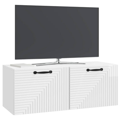 vidaXL Wall-Mounted TV Cabinet High Gloss White 78.5 x 31 x 30 cm