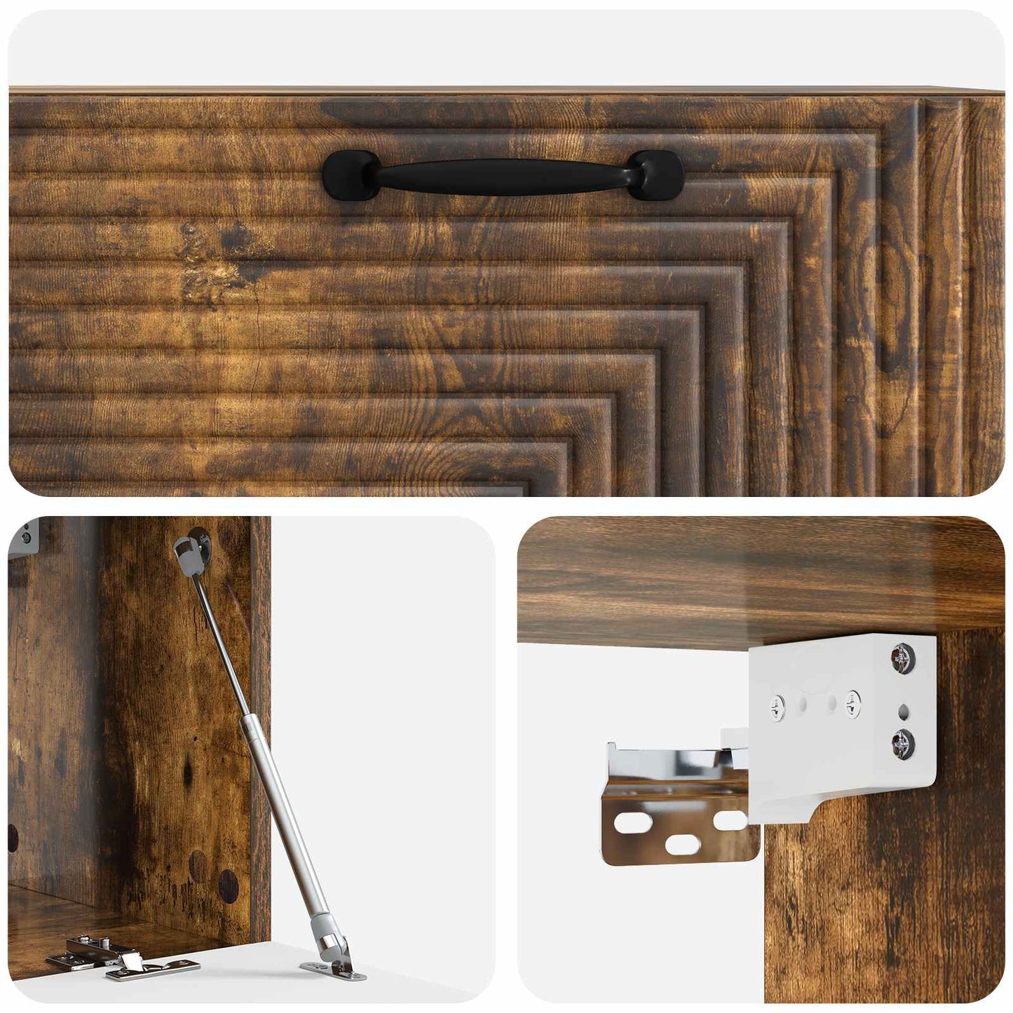 vidaXL Wall-Mounted TV Cabinet Smoked Oak 78.5 x 31 x 30 cm