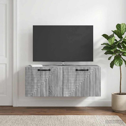 vidaXL Wall-Mounted TV Cabinet Grey Sonoma 78.5 x 31 x 30 cm