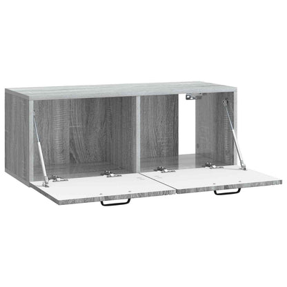 vidaXL Wall-Mounted TV Cabinet Grey Sonoma 78.5 x 31 x 30 cm