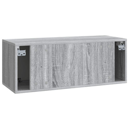 vidaXL Wall-Mounted TV Cabinet Grey Sonoma 78.5 x 31 x 30 cm