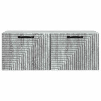 vidaXL Wall-Mounted TV Cabinet Grey Sonoma 78.5 x 31 x 30 cm