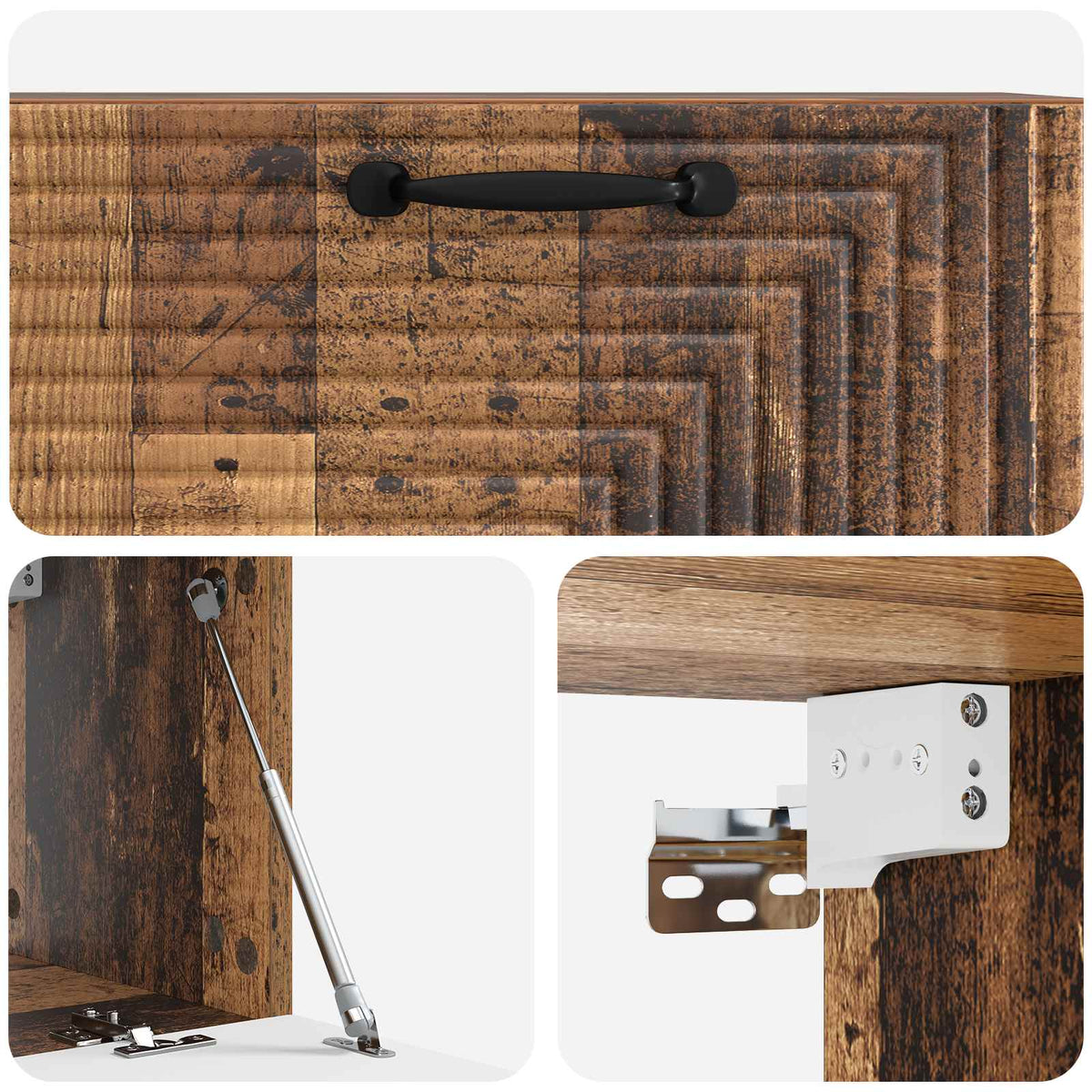 vidaXL Wall-Mounted TV Cabinet Wall-mounted Old Wood 78.5 x 31 x 30 cm