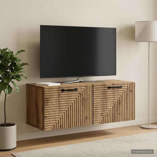 vidaXL Wall-Mounted TV Cabinet 78.5 x 31 x 30 cm Artisan Oak