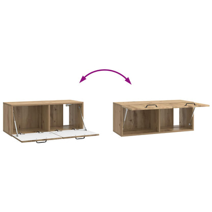 vidaXL Wall-Mounted TV Cabinet 78.5 x 31 x 30 cm Artisan Oak