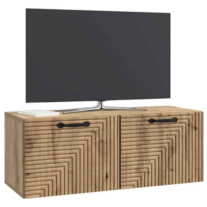 vidaXL Wall-Mounted TV Cabinet 78.5 x 31 x 30 cm Artisan Oak