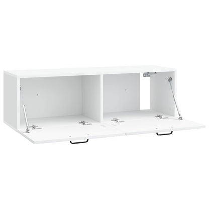 vidaXL Wall-Mounted TV Cabinet White 98 x 31 x 30 cm Engineered Wood