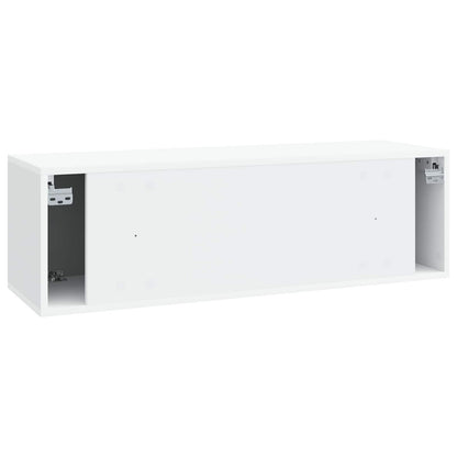 vidaXL Wall-Mounted TV Cabinet White 98 x 31 x 30 cm Engineered Wood