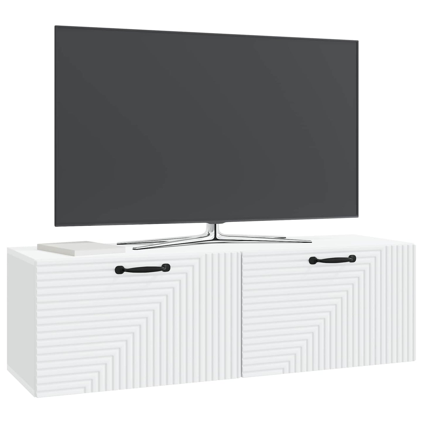 vidaXL Wall-Mounted TV Cabinet White 98 x 31 x 30 cm Engineered Wood