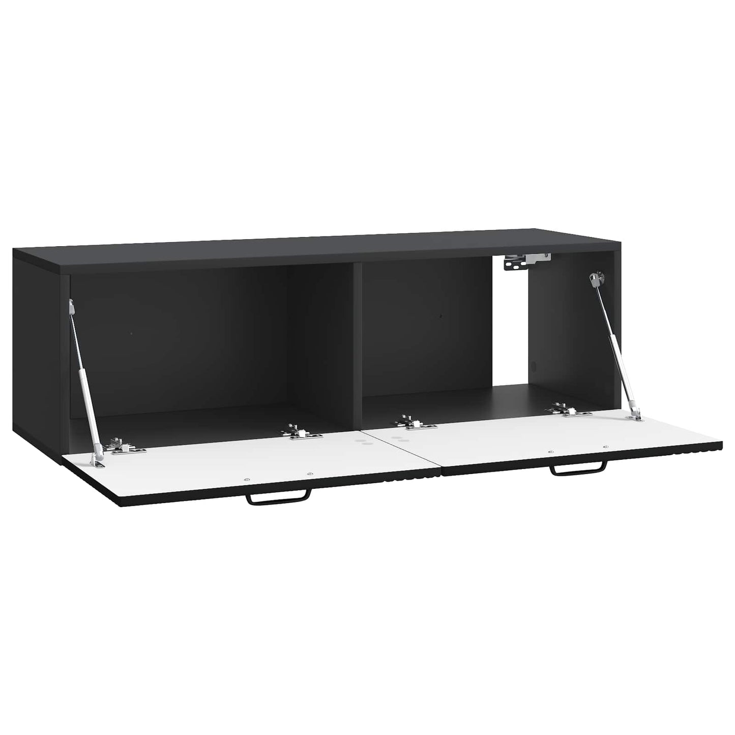 vidaXL Wall-Mounted TV Cabinet Black 98 x 31 x 30 cm Engineered Wood