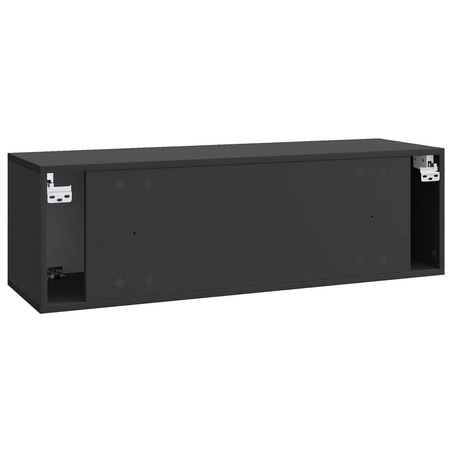 vidaXL Wall-Mounted TV Cabinet Black 98 x 31 x 30 cm Engineered Wood