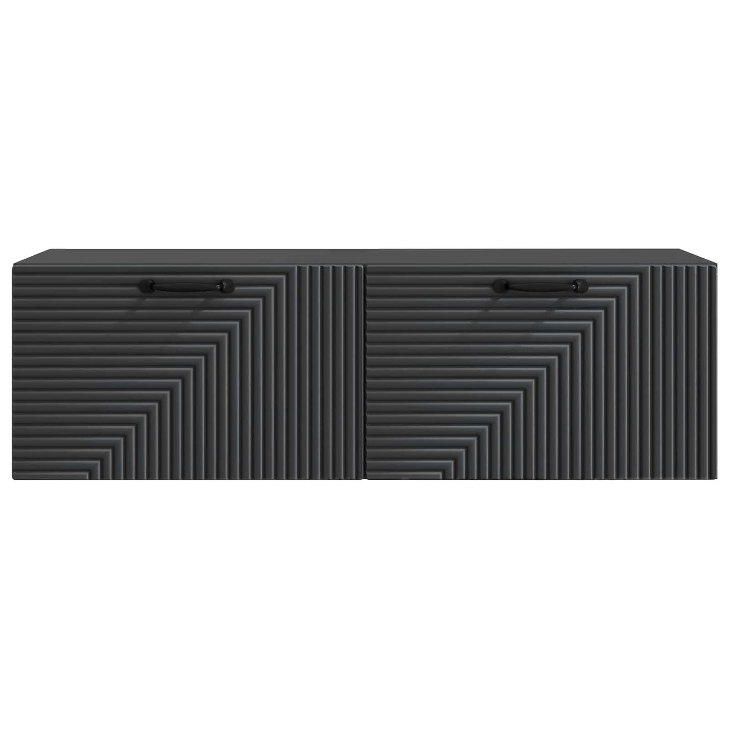 vidaXL Wall-Mounted TV Cabinet Black 98 x 31 x 30 cm Engineered Wood